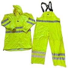 Helly Hansen Workwear Alta Hi Vis Waterproof Rain Suit XXL Jacket  Bib Overalls