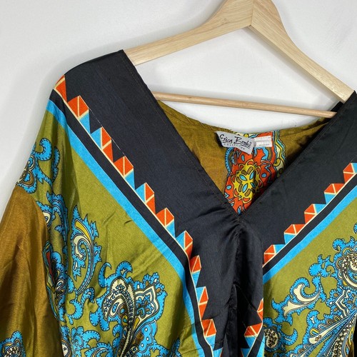 Erica Brooke Collection Womens Midi Dress Size 34 Resort Boho Artsy Hippie - Picture 6 of 10