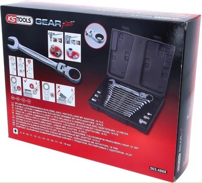 KS TOOLS GEARplus Koffer Leer Für Ratschenringmaulschlüssel 503.4868 OVP