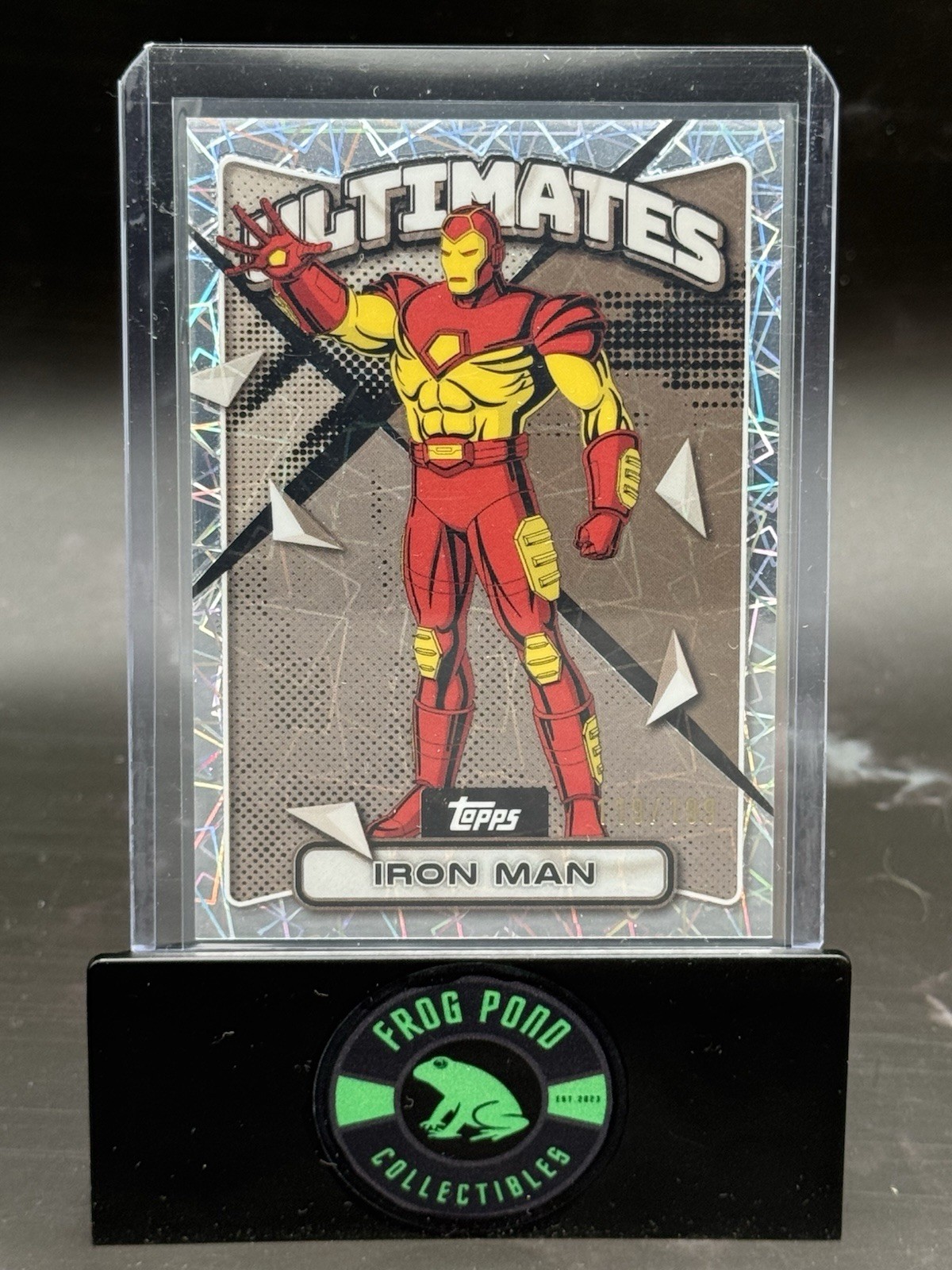 2025 Topps Finest X-Men ’97 IRON MAN Ultimates Laser Refractor /199 #57 Uncommon