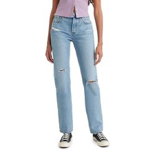 Levi's Women's 501 High Rise Straight Leg Tailored Jeans
