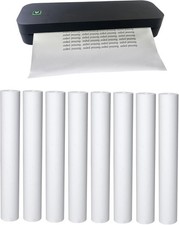 8 rolls about 200 pages , A4, BPS free, thermal printer paper, BPA free. For a