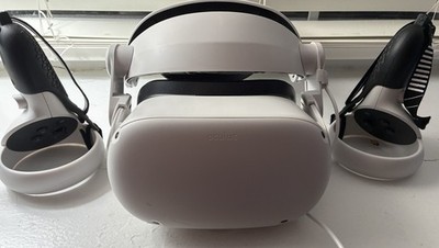 Meta Oculus Quest 2 128GB VR Headset With Controllers And Battery Headband