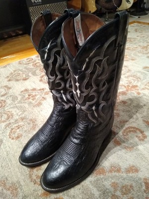 Men’s Tony Lama Bonham Smooth Ostrich Boots Size 11D Men main image 2