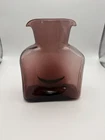 Vintage Blenko Glass 384 Double Spout Water Bottle Pitcher Amethyst Purple MCM