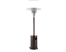 EDX 48000 BTU Propane Patio Heater Double Heating Grid and Wheel Outdoor Porch