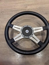 Lecarra Mark Leather Wrapped Steering Wheel Black 14 Four Spoke Ford Lecarra Mark Leather Wrapped Steering Wheel Black 14 Four Spoke Ford