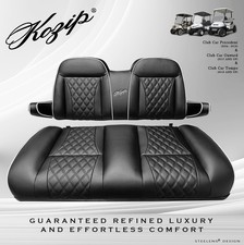 'KOZIP' CLUB CAR PRECEDENT/TEMPO GOLF CART FRONT SEAT/BACKREST CUSHION SET BLACK