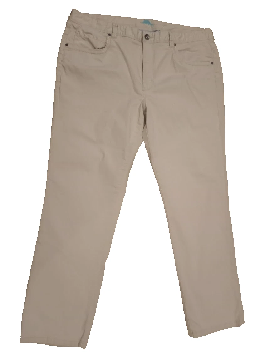 Tommy Bahama Men’s Pants Blend Light Khaki 5 Pocket Logo Lightweight 40x30 (65A