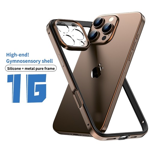 Aluminum Alloy Frame Case For iPhone 16 ProMax 15 14 Metal Bumper Phone Cover i - 第 4/29 張圖片