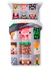 Minecraft "Good vs Evil" Kids Reversible Comforter Set-T521345893, T525636483