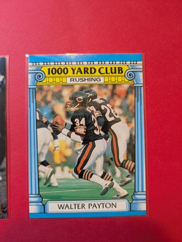 1987 1000yard Club Topps Walter Payton 1996 Fleer Rookie Bobby Engram - Picture 4 of 10