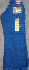 Wrangler Jeans Co. Carpenter Size 10 Husky Loose Seat Thigh Adjustable Y2K NWT