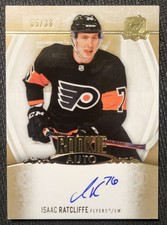 2022-23 UD The Cup #108 Isacc Ratcliffe Rookie Auto Gold 35/36 Philadelphia