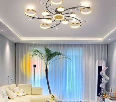 Luxury Pendant Lamp Living Room Light Modern Led Branch Flush Ceiling Lamp Fixtu