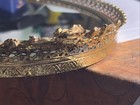 Vintage Matson Mirrored Vanity Tray Floral  Perfume Tray Gold — photo 8