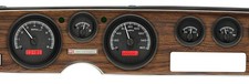 Dakota Digital 1970-81 Pontiac Firebird Vhx Instruments Black Alloy W Red Light