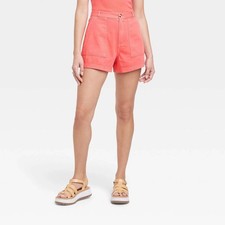 Women's High-Rise Utility Shorts - Universal Thread Red/ORANGE - NWT - 2 - D5