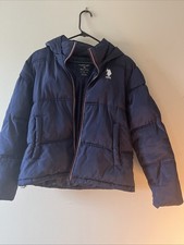U.S. Polo Boys Red, Blue White Coat Jacket Full Front Zip Coat XL