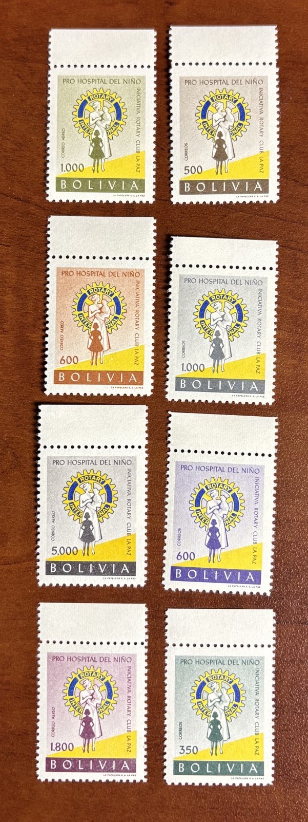 Bolivia Stamp, Rotary, Scott #429-432, B647-B652, Mint Never Hinged