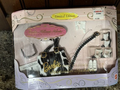 VINTAGE 1997 BARBIE MILLICENT ROBERTS FINAL TOUCHES ACCESSORIES BLACK & WHITE