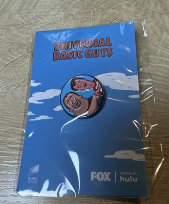 UNIVERSAL BASIC GUYS Original TV Promo Enamel Pin SDCC 2025 New Rare Fox Hulu