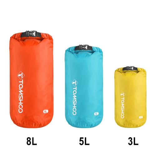 TOMSHOO Sacos Secos Impermeables Paquete de 3 Bolsas Secas Ligeras para Rafting B2 - Imagen 5 de 11