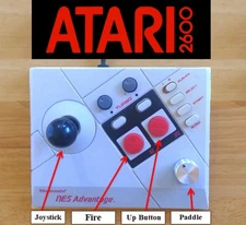 Nintendo NES Advantage Modded Controller Joystick with Paddle for Atari 2600 Mod