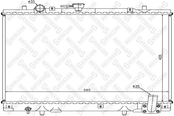 Stellox KüHler WasserküHler MotorküHler Passend FüR Mitsubishi L 200 K7 T K6 T-image