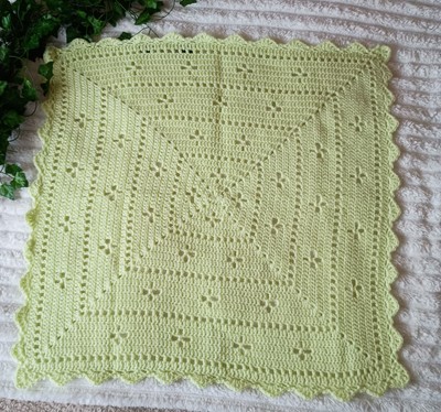 Gehäkelte handgefertigte Babydecke, Baby Junge, Babygeschenk, versandfertig 