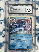 Suicune SL11 Shiny Holo Pokémon Card Call of Legends CGC 7.5