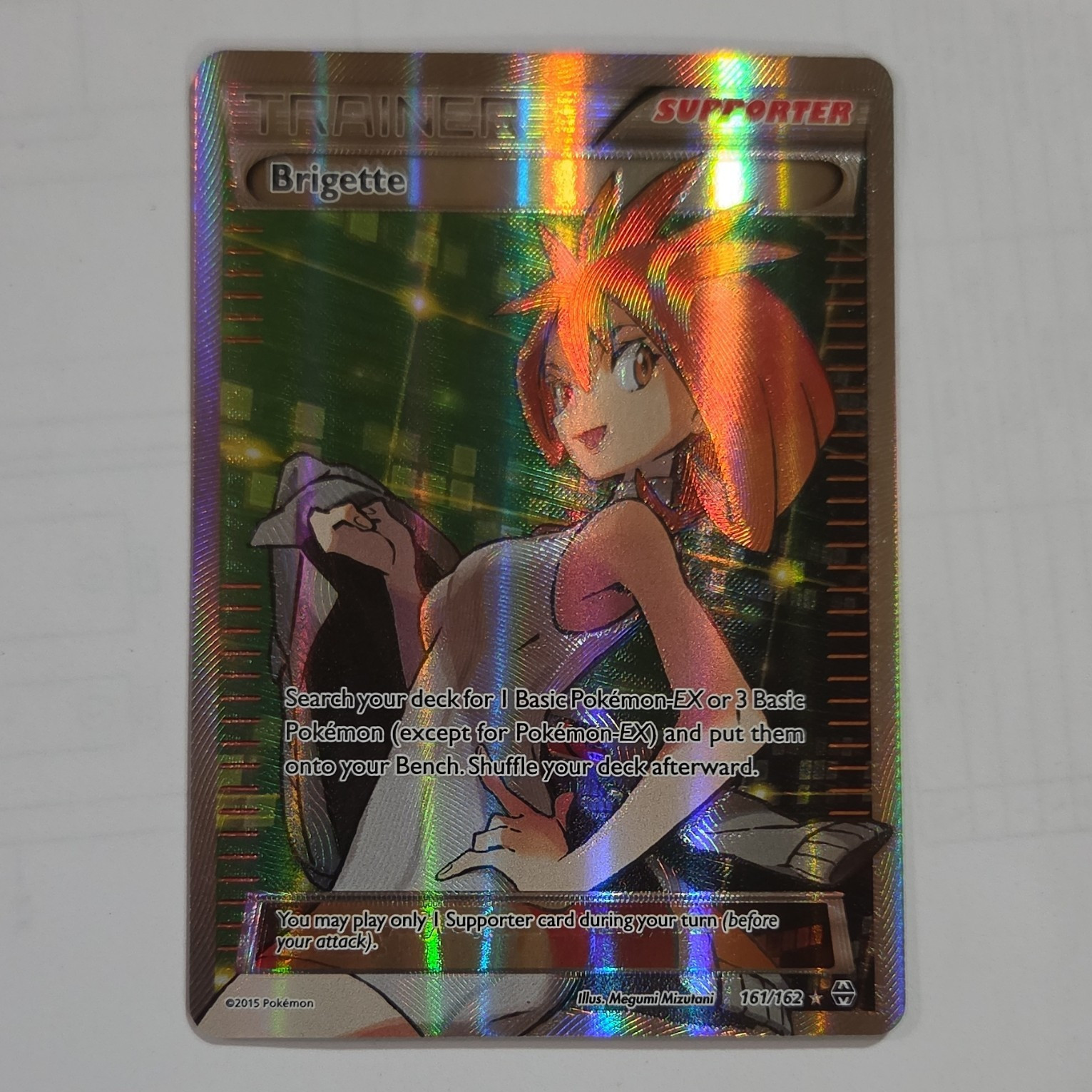 Brigette 161/162 Breakthrough Full Art Ultra Rare Holo Trainer ENG