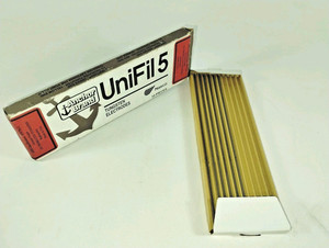 UniFil 5 Tungsten Electrodes, 7" Length, 6 Pieces Total, Box Not Full.