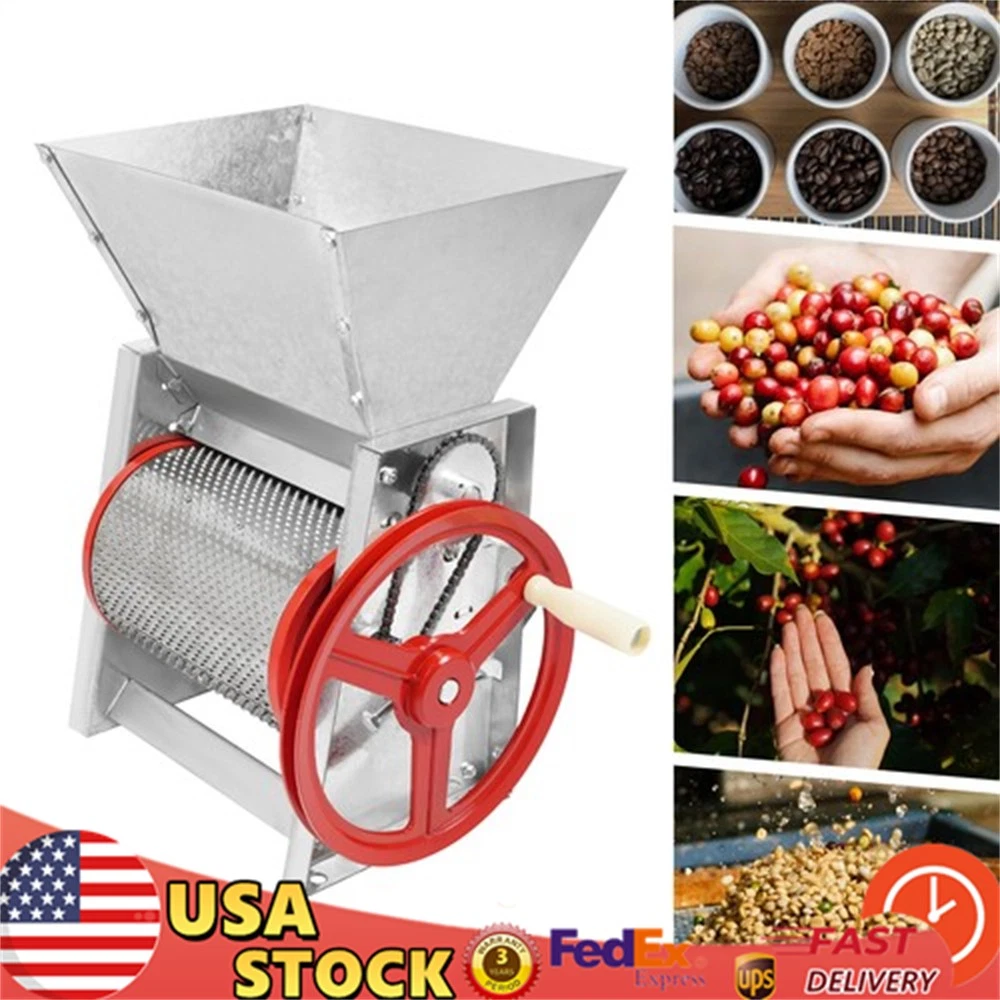 Hand Crank Coffee Bean Peeling Machine Sheller Manual Fresh Coffee Bean Peeler
