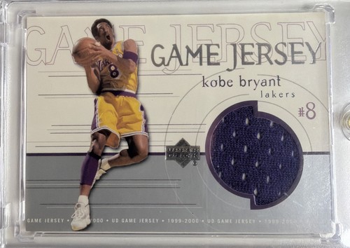 99-00 UPPER DECK GAME USED JERSEY LA LAKERS #8 KOBE BRYANT GJ21 RARE SP LOW POP