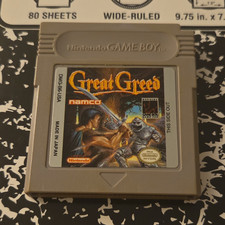 Namco Great Greed Nintendo Game Boy - Tested/Working -  Cartridge