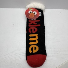 Sesame Street Tickle Me Elmo Sherpa Lined Socks One Size Fits Most