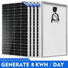 200W 400W 800W 1000W Mono Solar Panel 12V Off-Grid Camping Battery Home RV Van