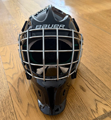 Bauer NME Torwart Integralhelm Hockey-Helm schwarz Gr. M mit Gesichtsgitter