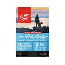 ORIJEN Grain Free Poultry Free High Protein Dry Dog Food Six Fish Recipe 4.5l...