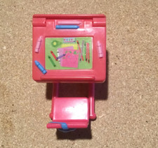 Fisher-Price Loving Family Dollhouse Pink School Desk w/Attached Swivel Chair
