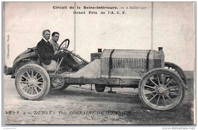 76 Circuit de la Seine 1907 - Duray sur Lorraine von Dietrick