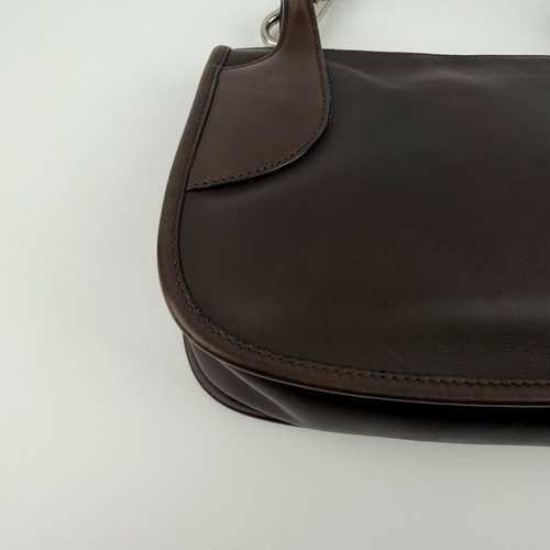 Prada Women's Brown Leather Shoulder Bag Used Good From Japan - Picture 9 of 16
