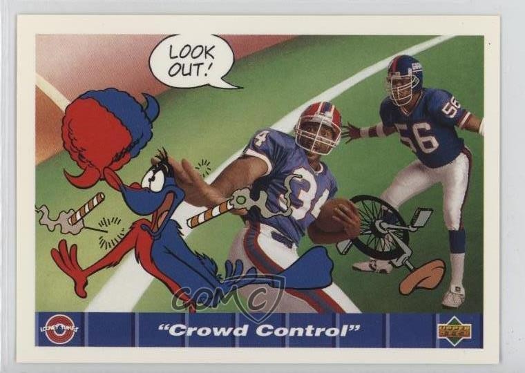 1992 Comic Ball IV Lawrence Taylor Thurman Thomas Daffy Duck Crowd Control 10ou