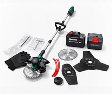 TAGLIAERBA TOSAERBA ELETTRICO BRUSHLESS PIEGHEVOLE CON 2 BATTERIE 88V  ACCESSORI