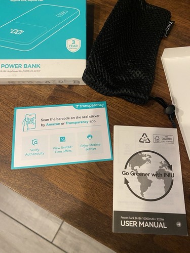 INIU Power Bank, 10000mAh Slimmest Fast Charging Portable Charger, 22.5W Battery - Zdjęcie 7 z 18