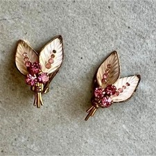 Ohrringe Clips Kletter Vintage Blätter & Str...
