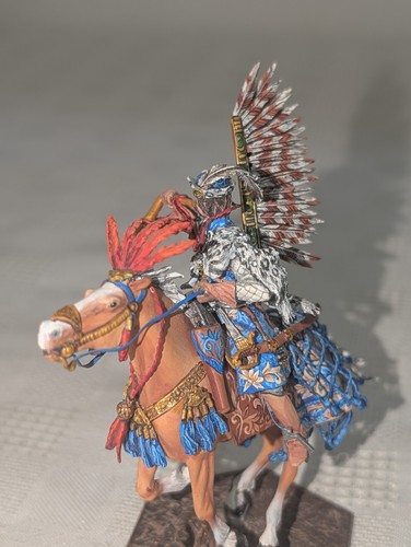 AeroArt St. Petersburg Medieval Winged Polish Hussar w/ Trumpet Nice Detail! 55m - Picture 6 of 9