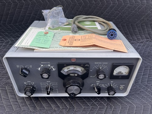 VINTAGE COLLINS 75S-3B HAM RADIO HF RECEIVER ROUND EMBLEM NO TUBE