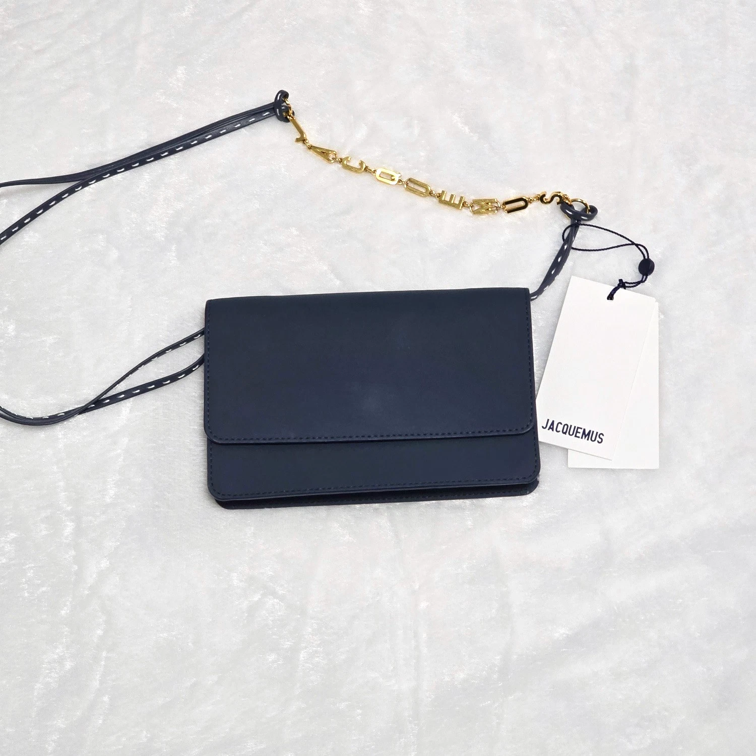 Jacquemus — Jacquemus Le Sac Riviera Shoulder Bag Light Navy | Crossbody Bag | MSRP $765